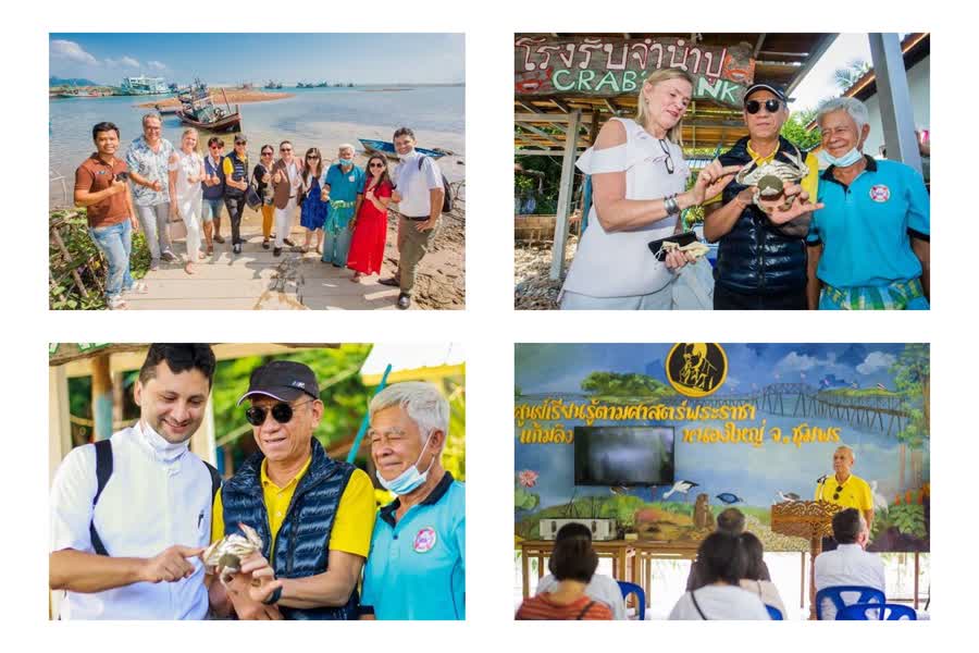 Diplomats on King’s Wisdom tourism route in Chumphon