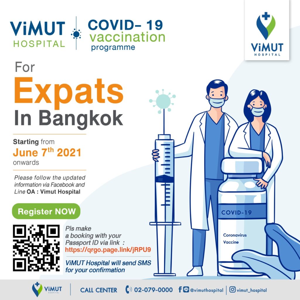 ViMUT Hospital Provides COVID-19 Vaccinations for Chinese Nationals in Thailand