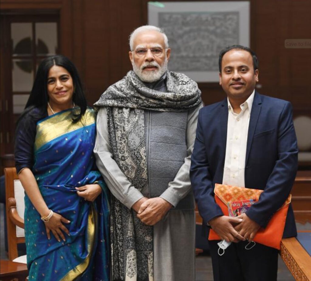 2022 Grammy®️Award-Winner Falu meets PM Narendra Modi