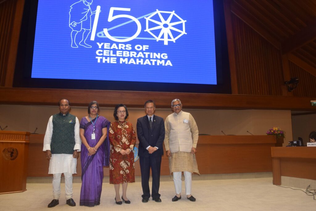 Gandhi@150 celebrations were organised by the Embassy of India, Bangkok in partnership with UNESCAP