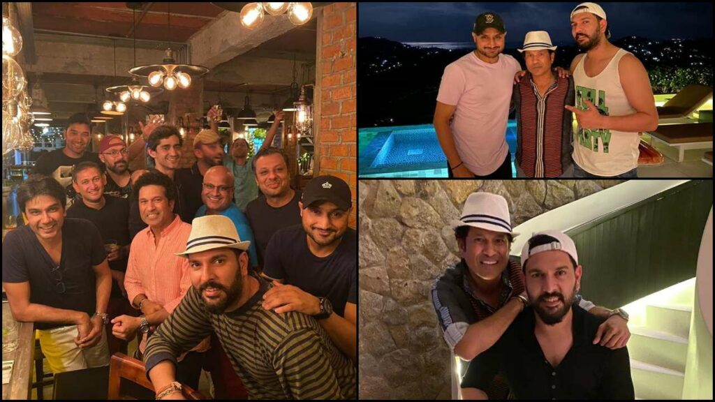 Yuvraj Singh celebrates birthday with Sachin Tendulkar, Ajit Agarkar and Harbhajan Singh in Thailand