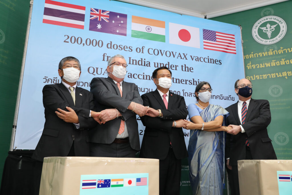 Vaccine hand over to Thailand under QUAD vaccine partnership