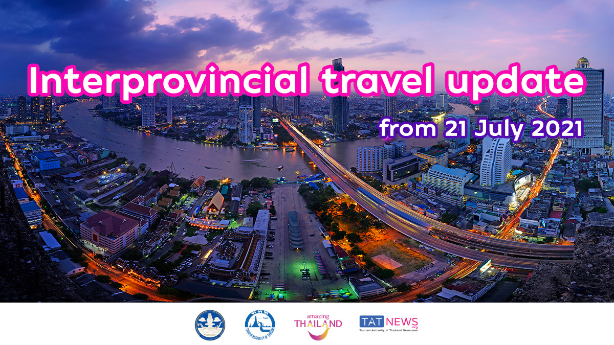 Interprovincial travel services adjusted from 21 July 2021