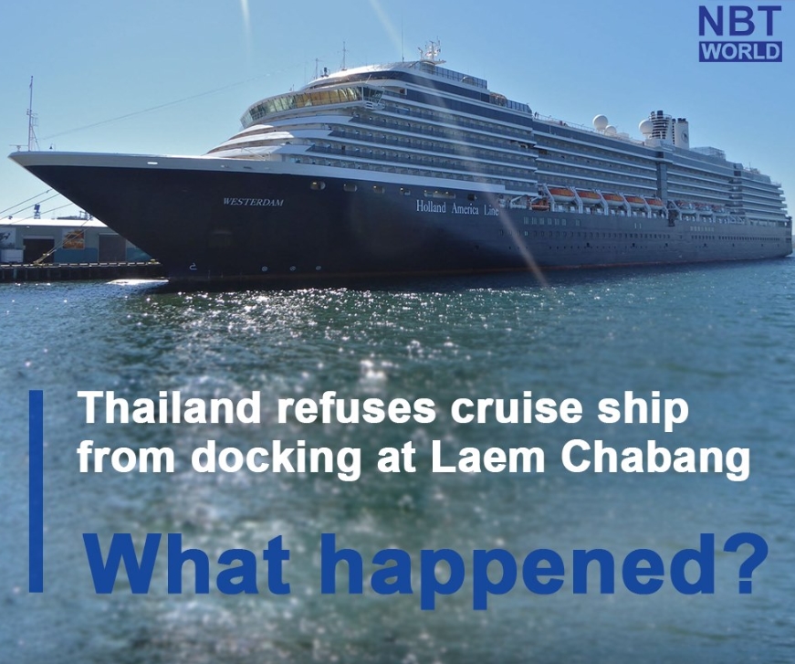 Thailand refuses cruise ship from docking at Laem Chabang