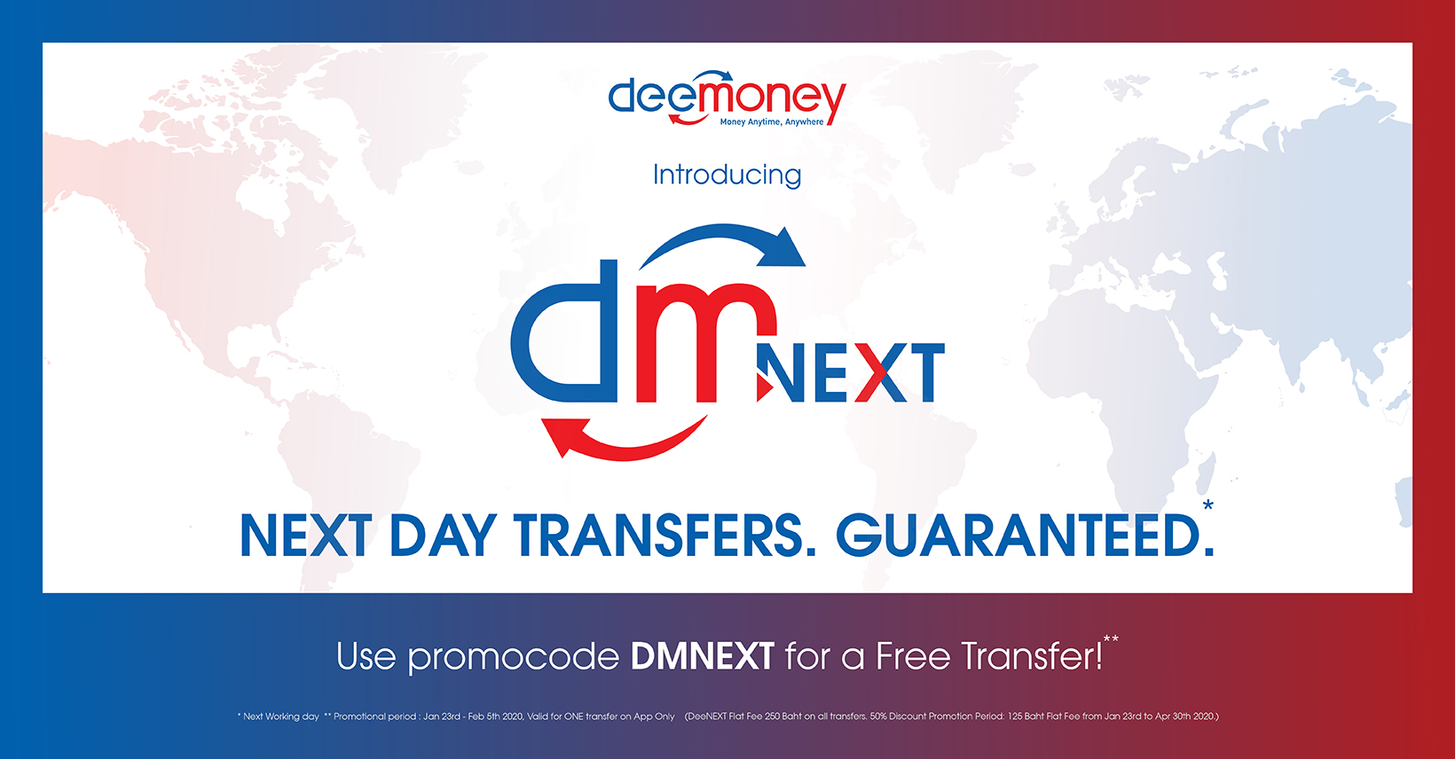 DeeMoney launches DeeNEXT; a guaranteed next working day account credit service to India and many more countries!