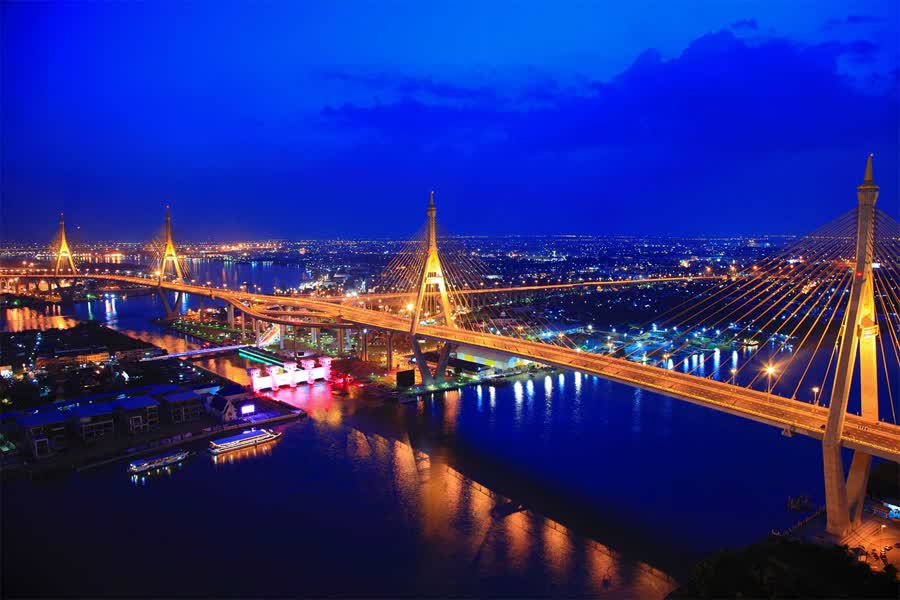 Both Bhumibol Bridges Will Be Partially Closed for Road Resurfacing