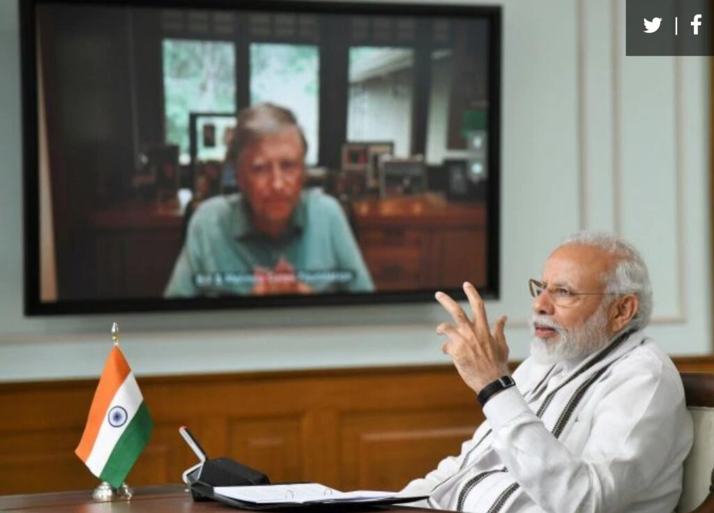 Prime Minister’s interaction with Mr. Bill Gates