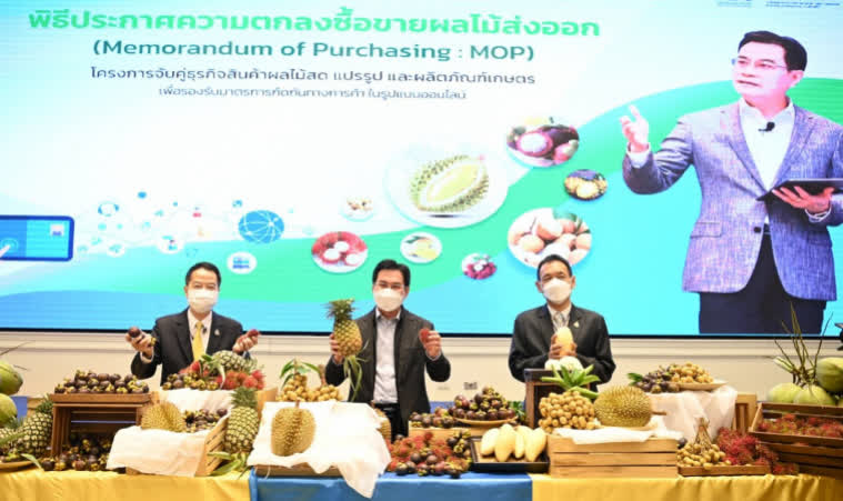 Commerce Ministry secures 2.4bn baht in orders for Thai fruit