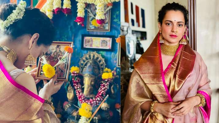 Kangana Ranaut extends wishes on Navratri, Gudi Padwa; shares beautiful pictures worshipping ‘Devi’