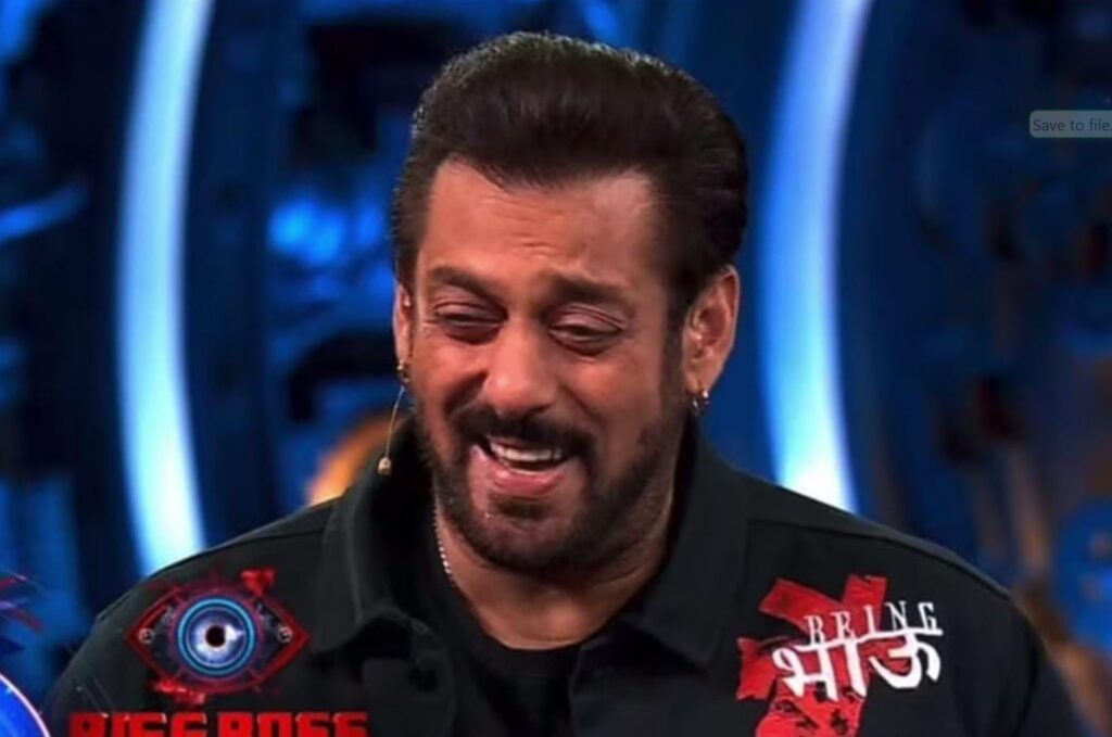 Salman Khan Hosts Big Boss Weekend ka War Wearing “Being Bahu” jacket gifted by Riteish Deshmukh during Ved Promotions