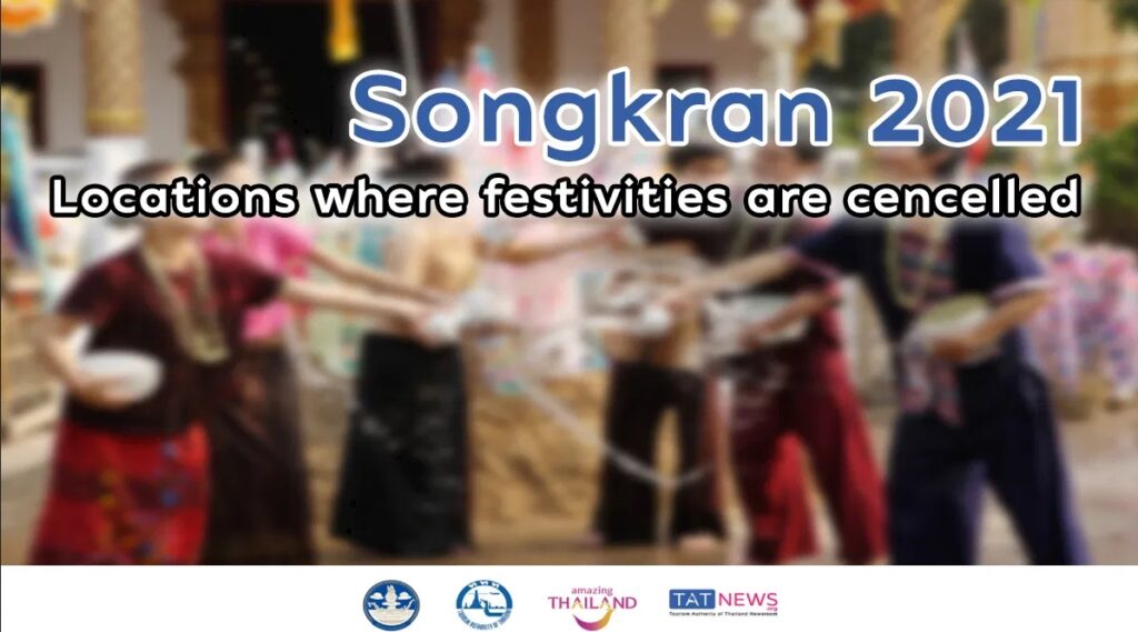 List of locations where Songkran 2021 festivities are cancelled