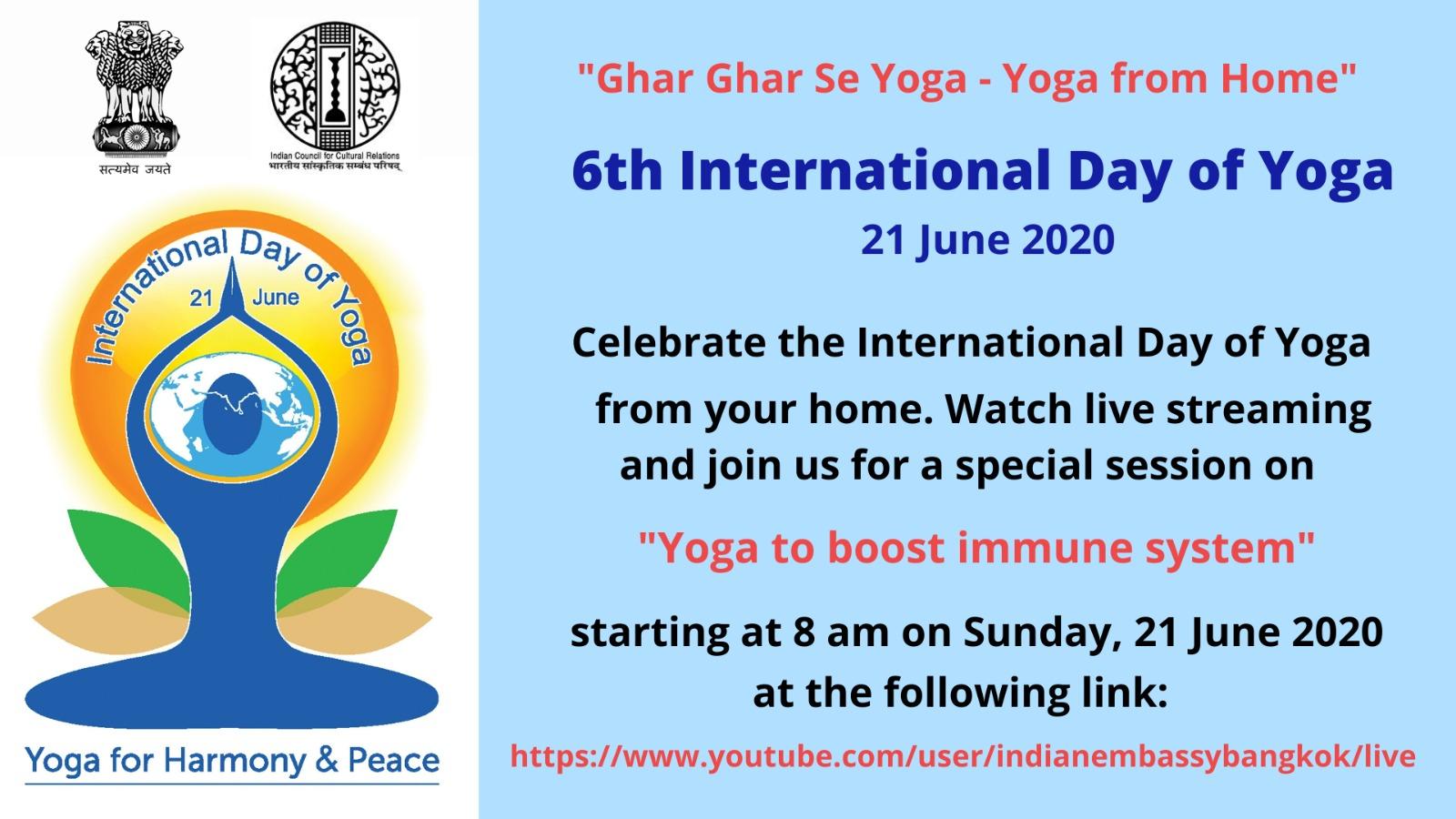 6th International Day of Yoga – Live from Bangkok, Thailand