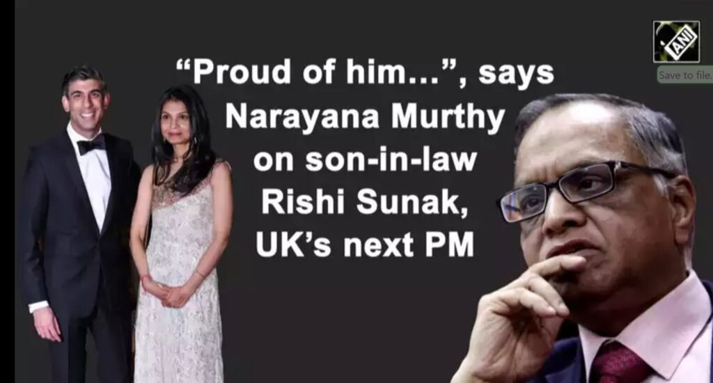 “Proud of him…”, says Narayana Murthy on son-in-law Rishi Sunak